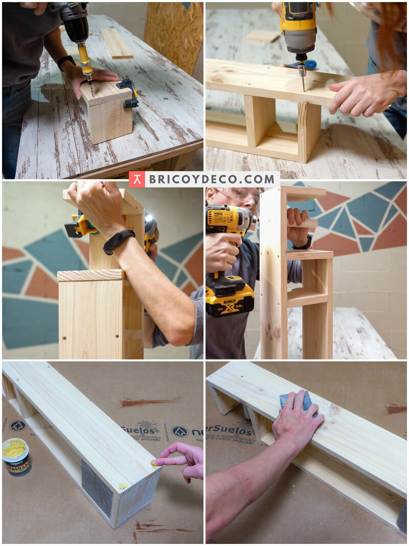 portarrollos con escobillero paso a paso 