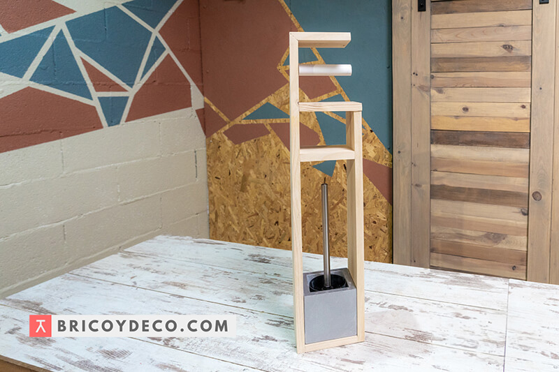 portarrollos con escobillero DIY