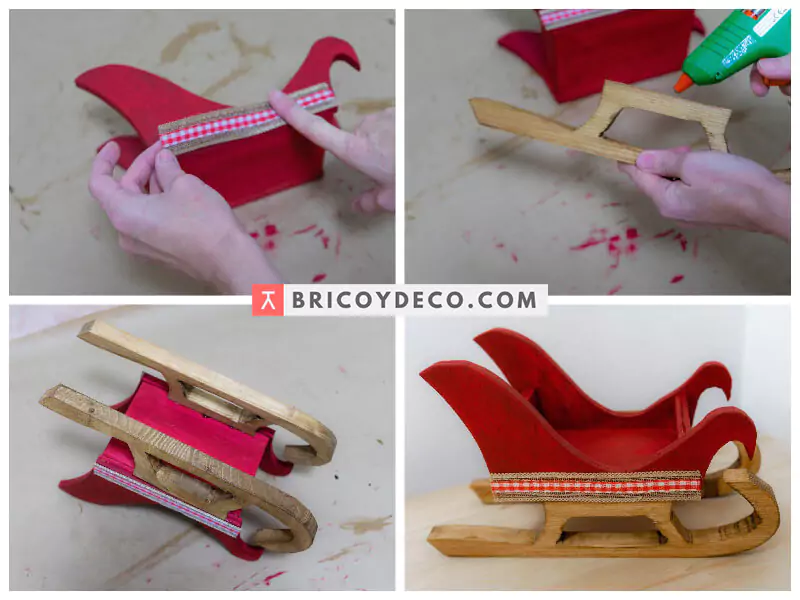 decorar el trineo DIY