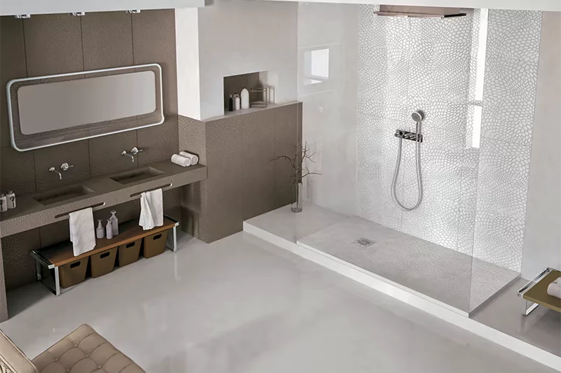 platos de ducha en tendencias para baños en 2024