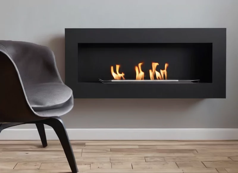 chimenea de bioetanol integrada