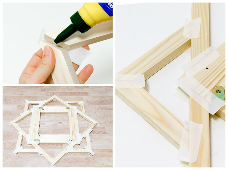 marco estrella para jardín vertical de interior