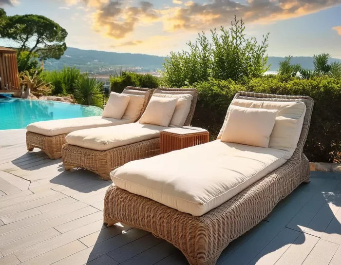 tumbonas de ratán natural