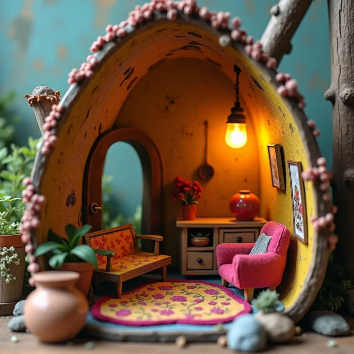 casita en miniatura compacta