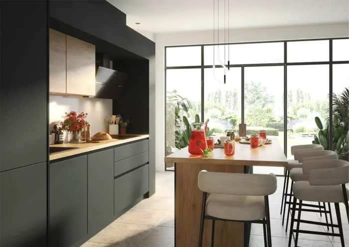 cocinas que integran exterior e interior