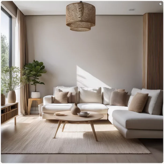 como combinar materiales sintéticos y naturales para decorar tu vivienda