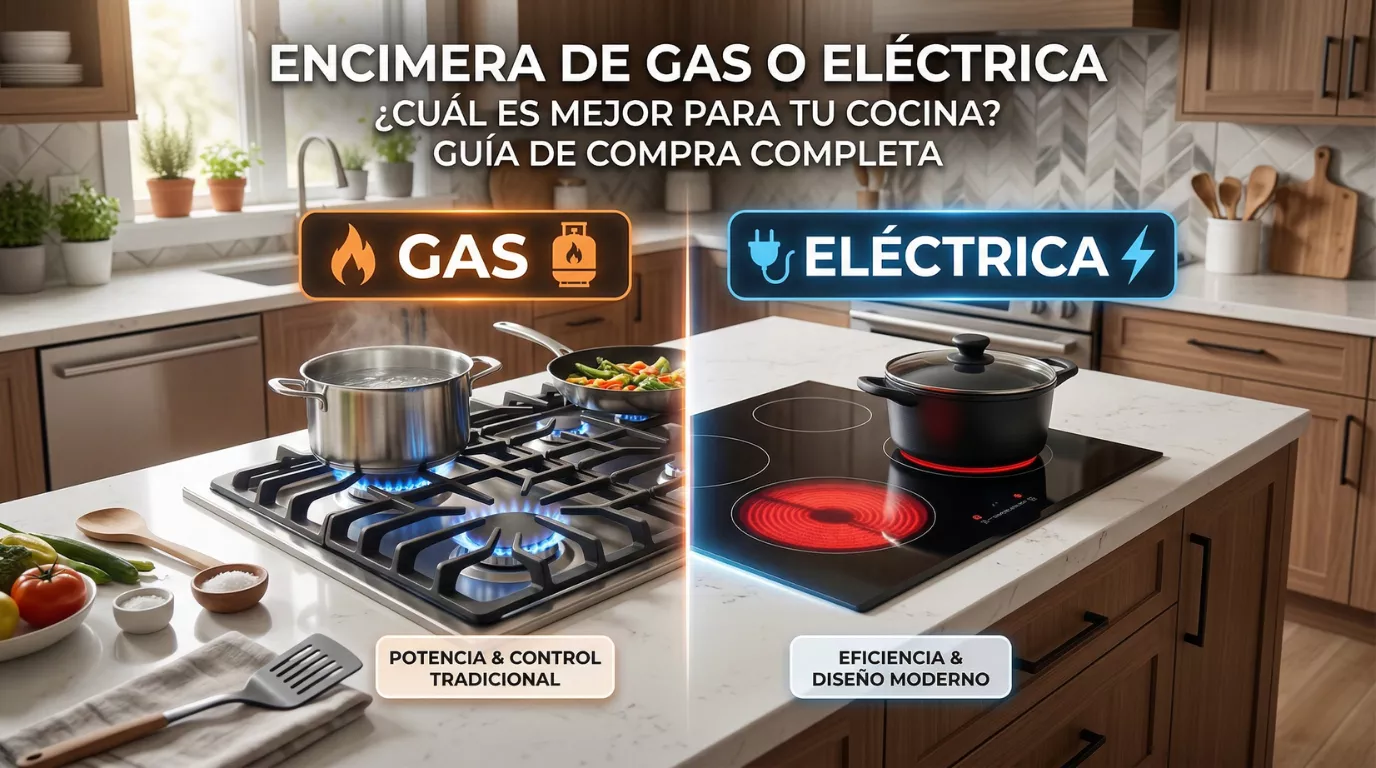 encimera a gas o eléctrica