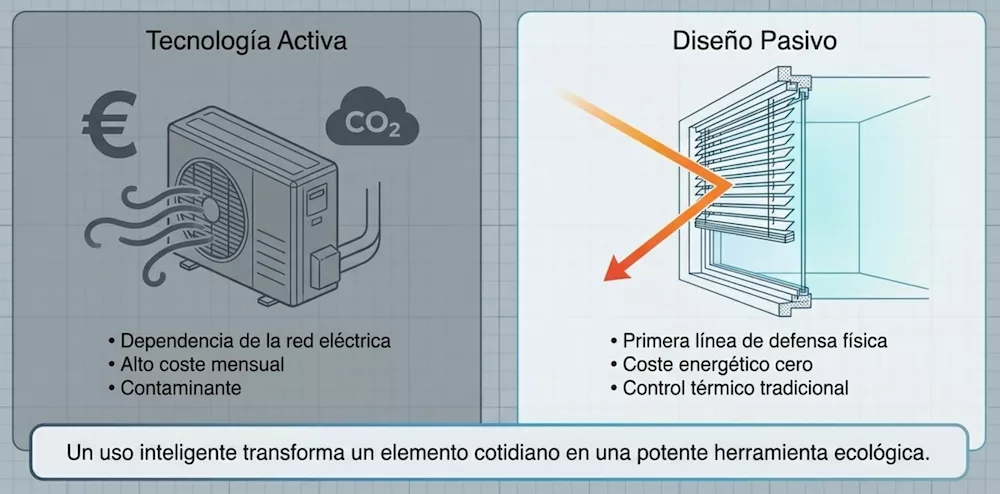 las persianas como elemento de ahorro energético
