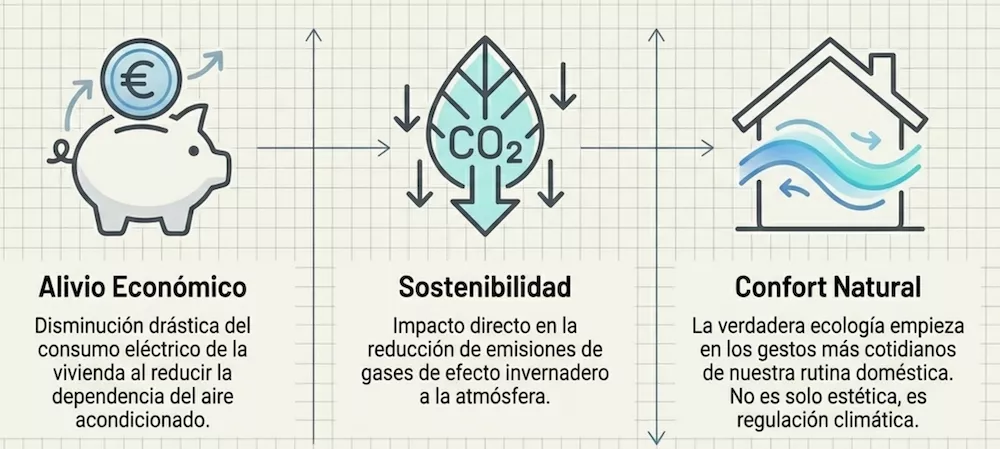 cómo usar las persianas para reducir la huella energética